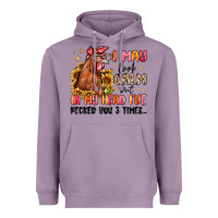 Lavender i may look calm but in my head i've pecked you Heavyweight Hoodie - MaliasSmallBusiness