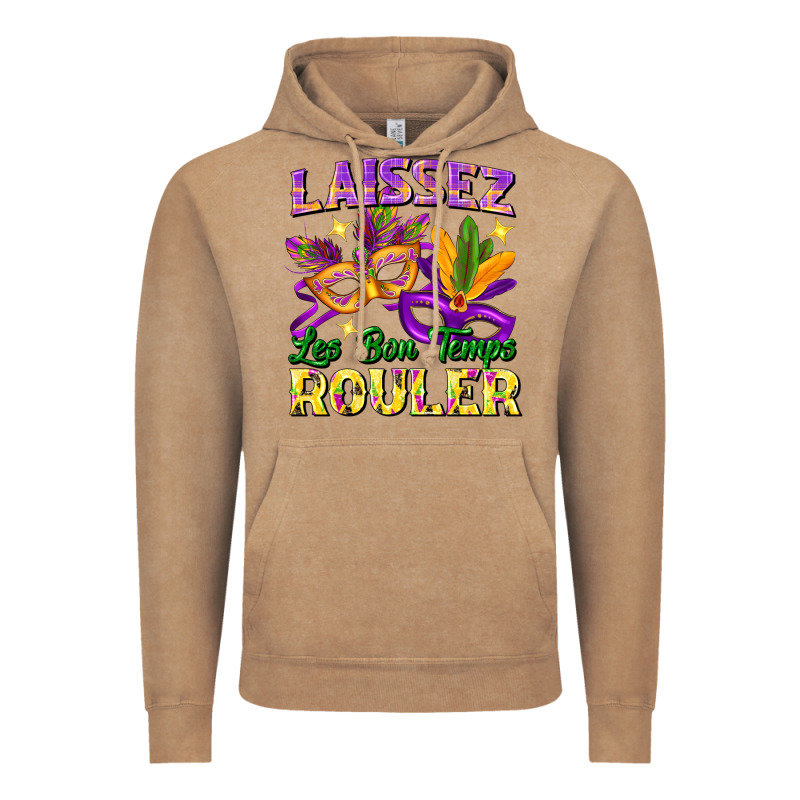 Laissez Les Bon Temps Rouler Vintage Hoodie by FaDigitalArtStudio | Teevron