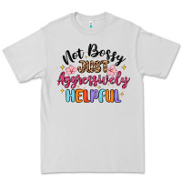 Dove Grey not bossy just aggressively helpful Premium Tee - MaliasSmallBusiness
