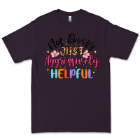 Plum not bossy just aggressively helpful Premium Tee - MaliasSmallBusiness