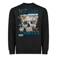 Black not made for winter skull Heavyweight Sweatshirt - FaDigitalArtStudio
