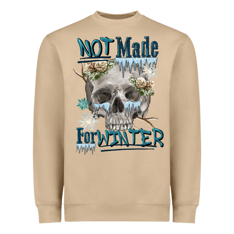 Not Made For Winter Skull Heavyweight Sweatshirt by FaDigitalArtStudio | Teevron