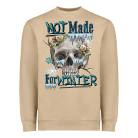 Mushroom not made for winter skull Heavyweight Sweatshirt - FaDigitalArtStudio