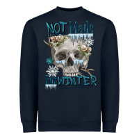 Navy not made for winter skull Heavyweight Sweatshirt - FaDigitalArtStudio