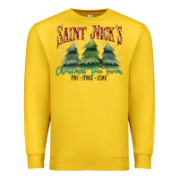 Lemon Saint Nick's Christmas Tree Farm Premium Sweatshirt - MaliasSmallBusiness