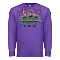 Purple Saint Nick's Christmas Tree Farm Premium Sweatshirt - MaliasSmallBusiness