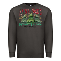 Smoke Saint Nick's Christmas Tree Farm Premium Sweatshirt - MaliasSmallBusiness
