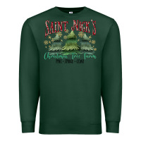 Sports Green Saint Nick's Christmas Tree Farm Premium Sweatshirt - MaliasSmallBusiness