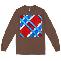 Chestnut Glitter 4th Of July Seamless Pattern Long Sleeve Tee - BundleAndBundleShop