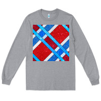 Heather Grey Glitter 4th Of July Seamless Pattern Long Sleeve Tee - BundleAndBundleShop