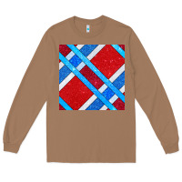 Toasted Coconut Glitter 4th Of July Seamless Pattern Long Sleeve Tee - BundleAndBundleShop