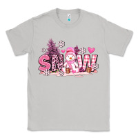 Moon Dust pink snowman and snow Classic Tee - AdoDesignShop