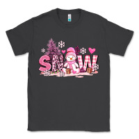 Smoke pink snowman and snow Classic Tee - AdoDesignShop