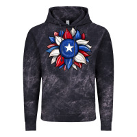 Cloud Black sunflower texas flag 2 Vintage Hoodie - JahusDesignShop