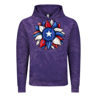 Cloud Purple sunflower texas flag 2 Vintage Hoodie - JahusDesignShop