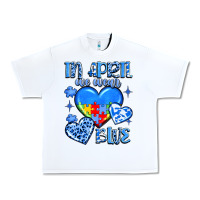White in april we wear blue Urban Heavy Tee - JahusDesignShop