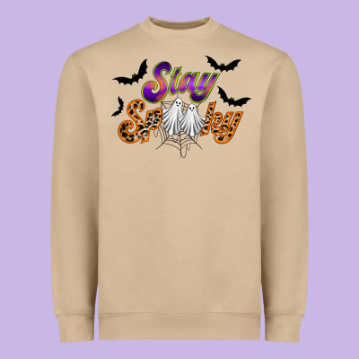 Stay Spooky Heavyweight Sweatshirt Designed By Racoondesign