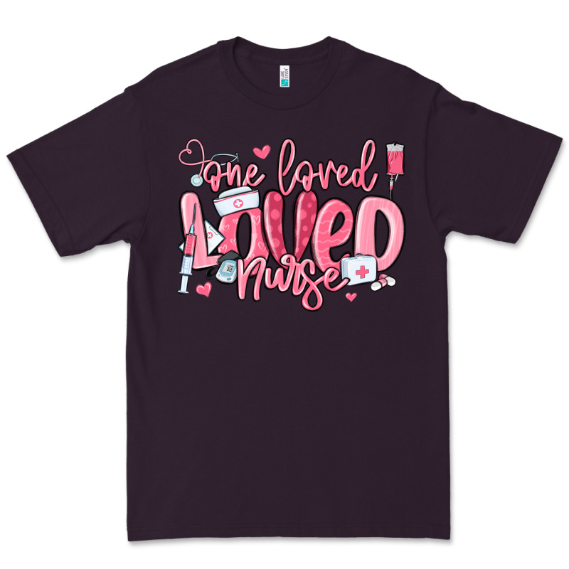 One Loved Nurse Valentine's Day Premium Tee by MaliasSmallBusiness | Teevron