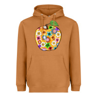 Meerkat colorful flora apple teacher Heavyweight Hoodie - NancyCooperArtShop
