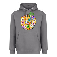 Storm colorful flora apple teacher Heavyweight Hoodie - NancyCooperArtShop