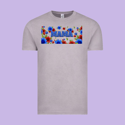 Floral American Mama 16oz Libbey Cup Vintage Tee Designed By Hra Design Shop