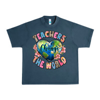 Midnight Navy teachers change the world Urban Heavy Tee - JahusDesignShop