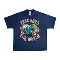 Navy teachers change the world Urban Heavy Tee - JahusDesignShop