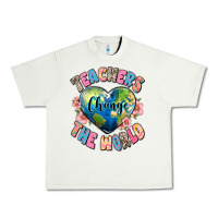 Pistachio teachers change the world Urban Heavy Tee - JahusDesignShop