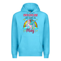 Ocean Blue unicorns are born in may Premium Hoodie - Jasminsmagicworld