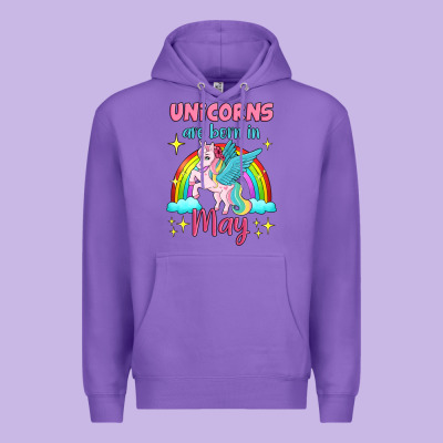 Unicorns Are Born In May Premium Hoodie Designed By Jasminsmagicworld
