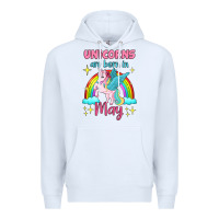 White unicorns are born in may Premium Hoodie - Jasminsmagicworld