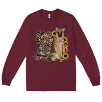 Burgundy Life is better with a German Shepherd Long Sleeve Tee - JahusDesignShop