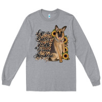 Heather Grey Life is better with a German Shepherd Long Sleeve Tee - JahusDesignShop