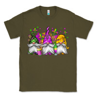 Army Green mardi gras gnomes Classic Tee - Jasminsmagicworld