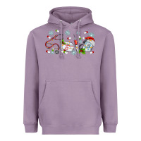 Lavender christmas nurse Heavyweight Hoodie - MaliasSmallBusiness