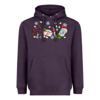 Plum christmas nurse Heavyweight Hoodie - MaliasSmallBusiness