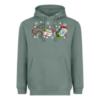 Sage christmas nurse Heavyweight Hoodie - MaliasSmallBusiness