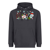 Smoke christmas nurse Heavyweight Hoodie - MaliasSmallBusiness
