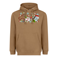 Toasted Coconut christmas nurse Heavyweight Hoodie - MaliasSmallBusiness