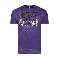 Cloud Purple take me to the ballpark Vintage Tee - CowhideDigitalArt