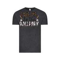 Vintage Black take me to the ballpark Vintage Tee - CowhideDigitalArt