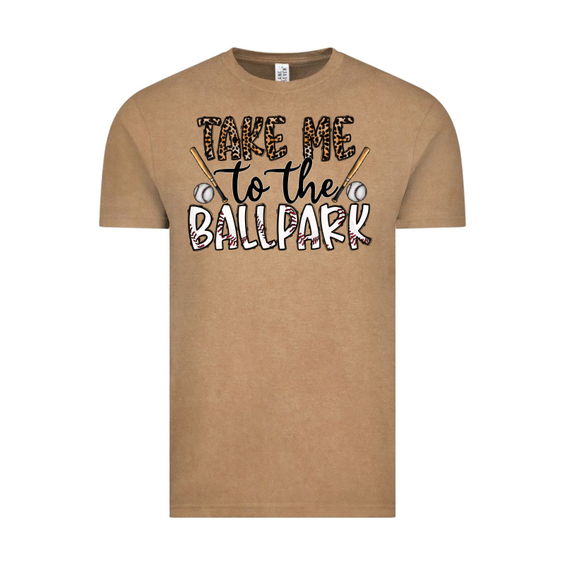 Take Me To The Ballpark Vintage Tee by CowhideDigitalArt | Teevron