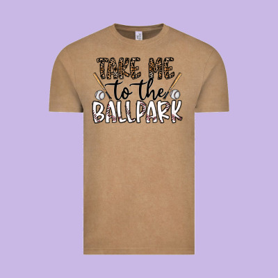 Take Me To The Ballpark Vintage Tee Designed By Cowhidedigitalart