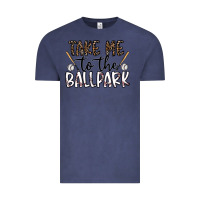 Vintage Denim take me to the ballpark Vintage Tee - CowhideDigitalArt