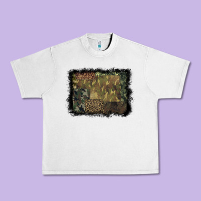 Camouflage Leopard Background Urban Heavy Tee Designed By Barkaloodesign