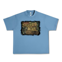 Pebble Blue camouflage leopard background Urban Heavy Tee - BarkalooDesign