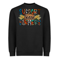 Black support local farmers Heavyweight Sweatshirt - RacoonDesign