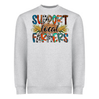 Heather Grey support local farmers Heavyweight Sweatshirt - RacoonDesign