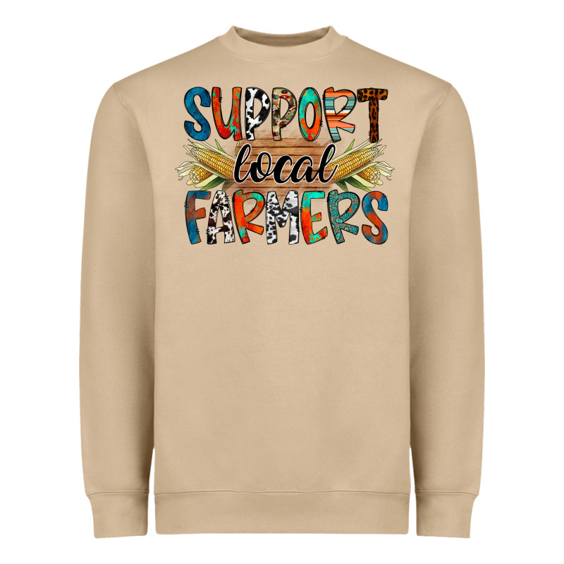 Support Local Farmers Heavyweight Sweatshirt by RacoonDesign | Teevron