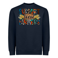 Navy support local farmers Heavyweight Sweatshirt - RacoonDesign